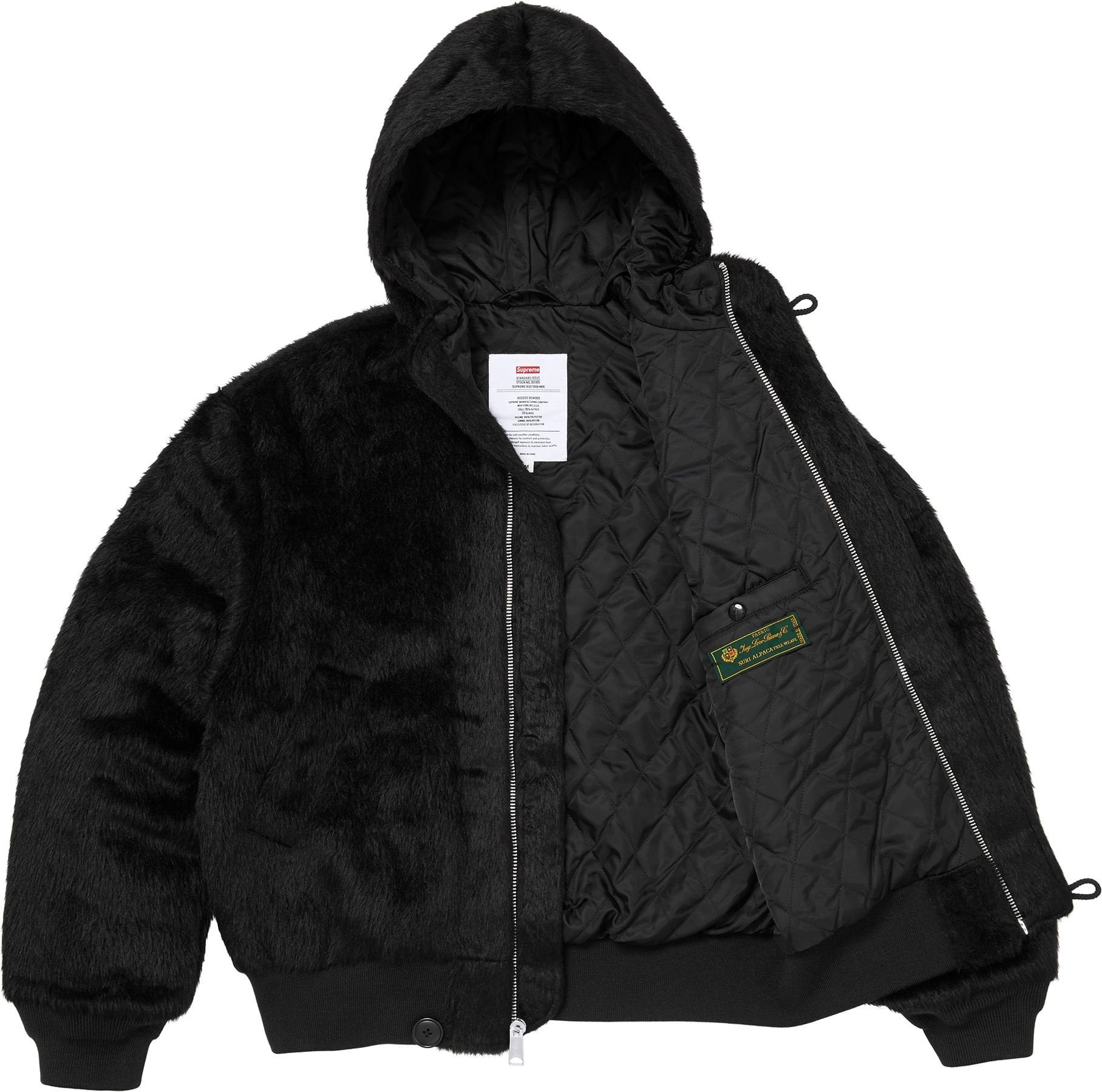 Supreme®/Alpha Industries® Wool Hooded Bomber Jacket view 6